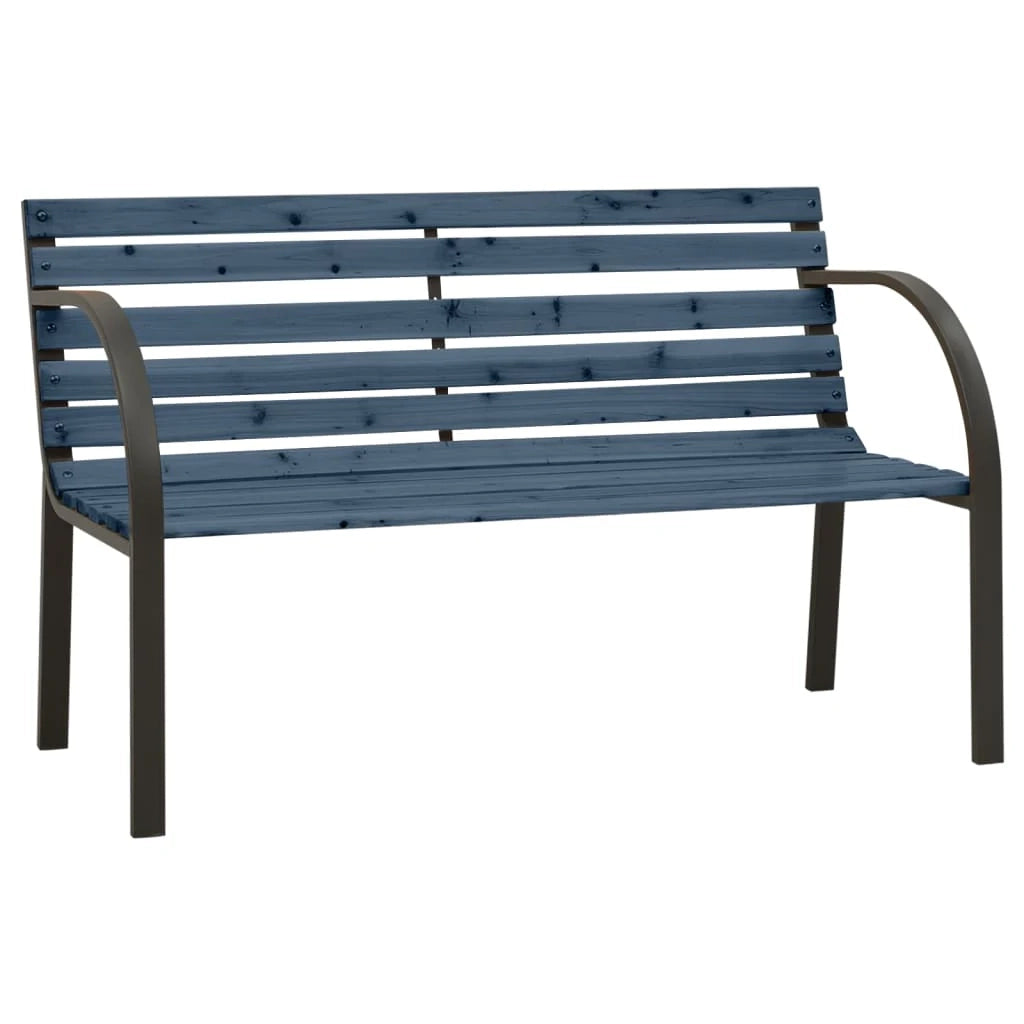 Panca da giardino mobili da esterno per patio terrazza per bambini 81 cm legno di pino cinese grigio 02_0011762