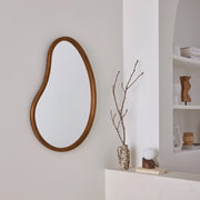 Specchio in legno di abete, 85cm, marrone