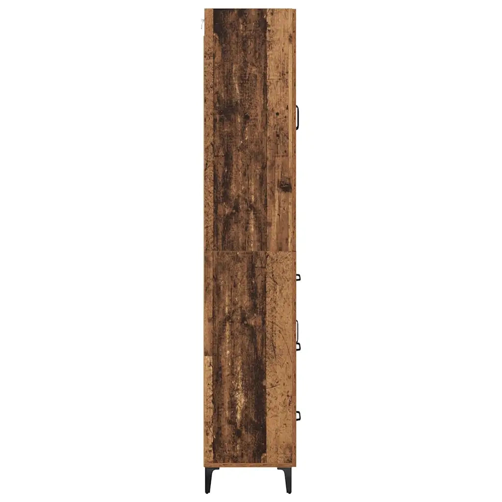 Credenza | Madia | Buffet da pranzo | Armadio da pranzo Legno vecchio 69,5 x 34 x 180 cm Legno multistrato