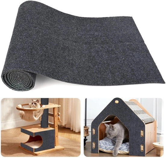 Mat per gatti autoadesivo, 40 x 200 cm, mat antislittamento per protezione di tappeti, muri, divani e prevenzione di graffi di gatto