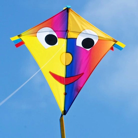 Volo per Bambini - Volo per Bambini a partire da 3 anni - 65 x 72 cm - incl. 80 m cavo di volo e coda a strisce