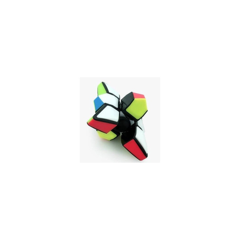 Trade Shop - Gioco Giocattolo Cubo Di Rubik Ruotante Fidget Finger Spinner Ruota A 360° 3+ -