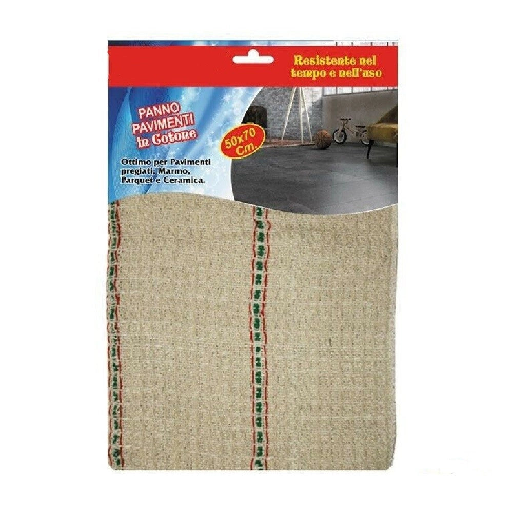 Trade Shop - Panno In Cotone Morbido Per Pavimenti Pulire Parquet Marmo Ceramica 50 X 70 Cm -