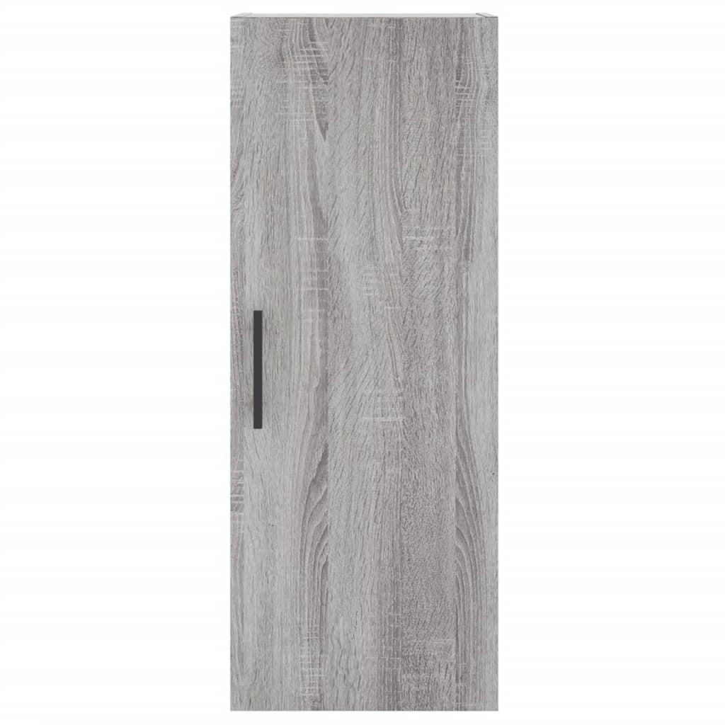 Buffet credenza cassettiera armadio mobile contenitore organizer cucina soggiorno salotto rovere Sonoma alto 34,5 x 34 x 180 cm legno ingegnerizzato grigio 02_0035222