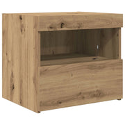 Comodino | Armadio da Notte | Mobiletto da notte Rovere artigianale 50 x 40 x 45 cm