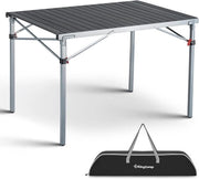 Tavolo da Campeggio in Alluminio - Adatto per 4-6 Persone - 107x70x70 cm