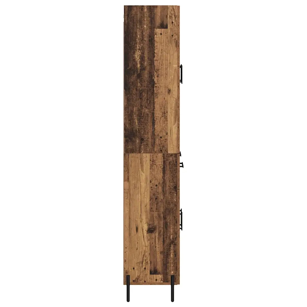 Credenza | Madia | Buffet da pranzo | Armadio da pranzo Legno vecchio 69,5 x 34 x 180 cm Legno multistrato