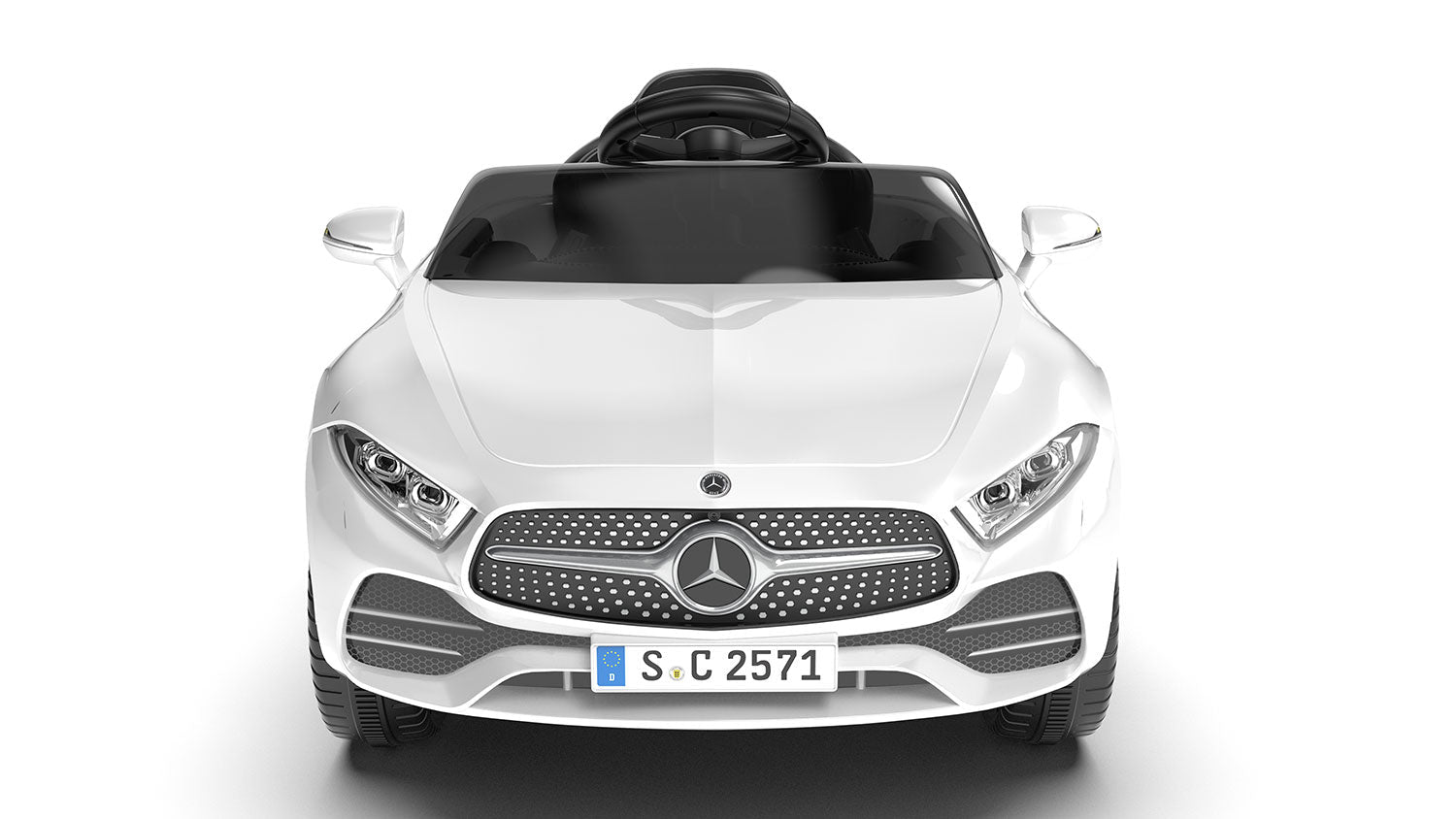 Macchina Elettrica per Bambini 12V con Licenza Mercedes CLS Small Bianco