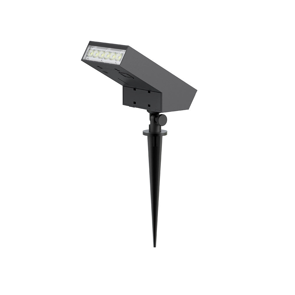 F07 Faretto Led 500Lm Con Picchetto, Pannello Solare e Crepuscolare