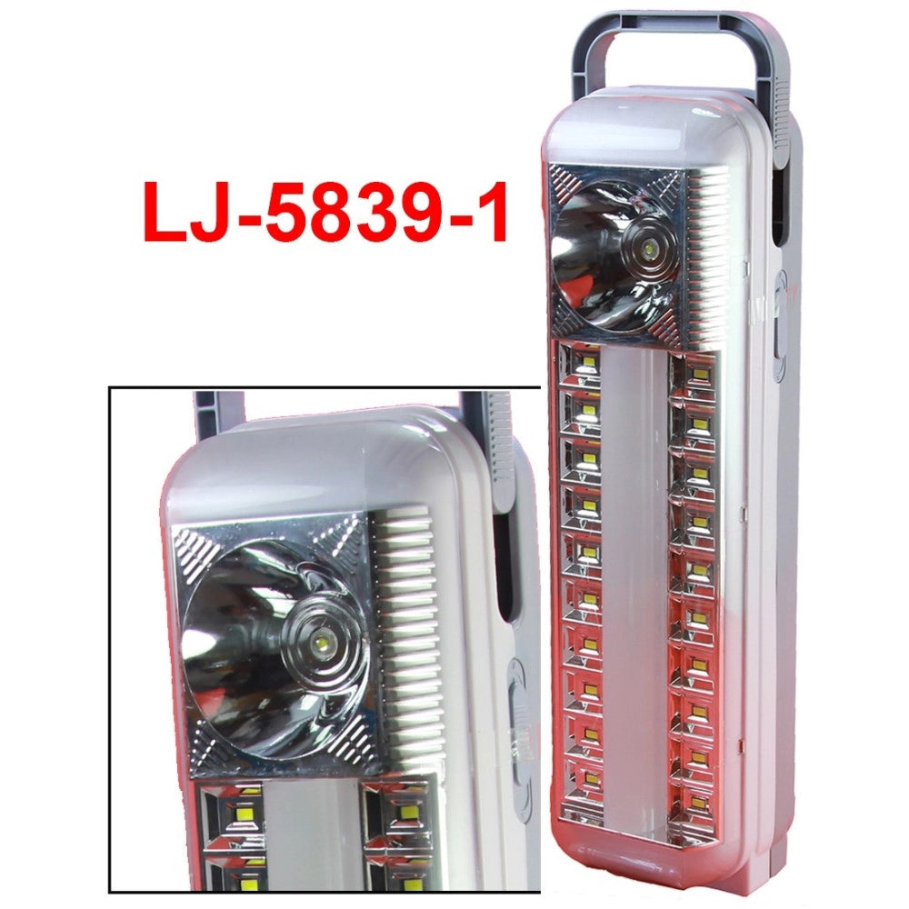 Trade Shop - Lampada Di Emergenza Ricaricabile Con 20 Led Smd Neon 14 Smd 1 Led Torcia -