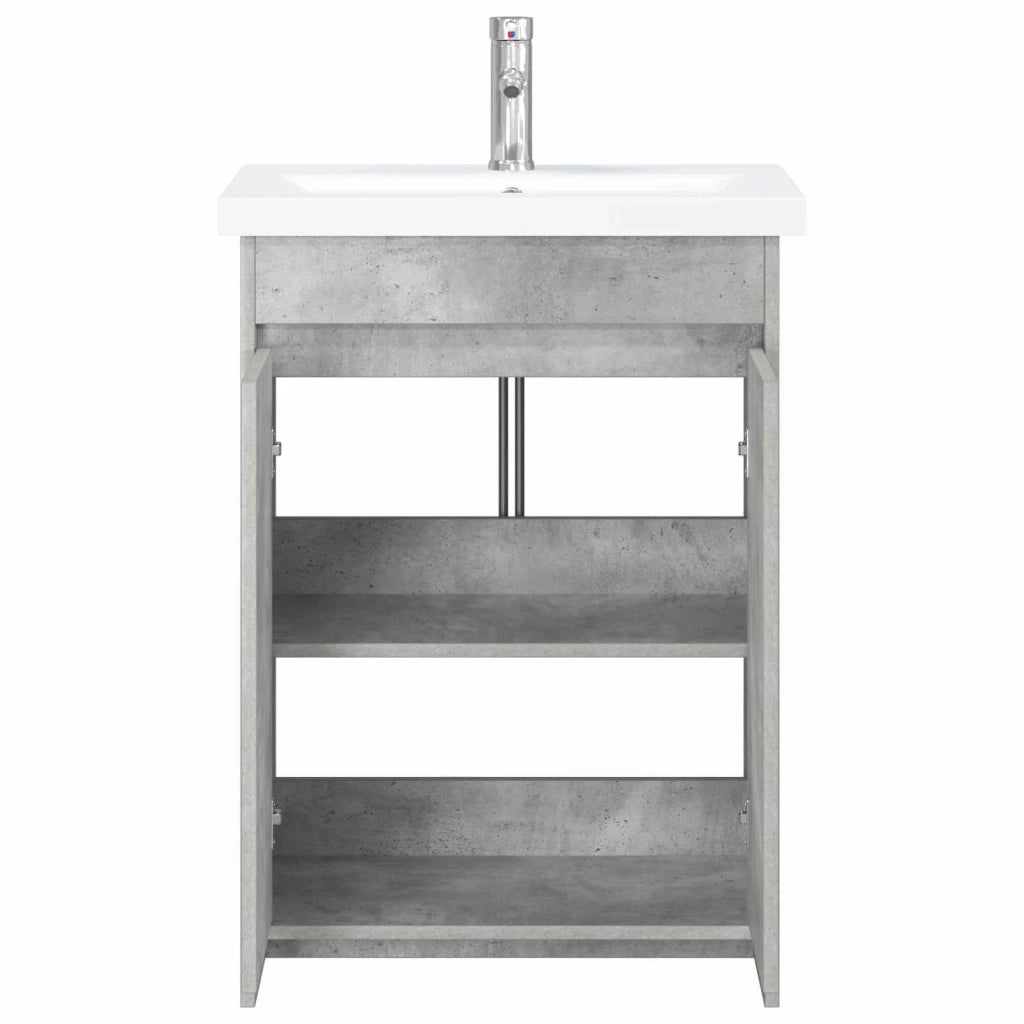 Set di mobili per il bagno Grigio Cemento 61 x 40 x 84,5 cm 3404277