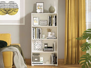 Biblioteca Prisco, Libreria 3 Ripiani, 70x24.5x142h cm Bianco Opaco