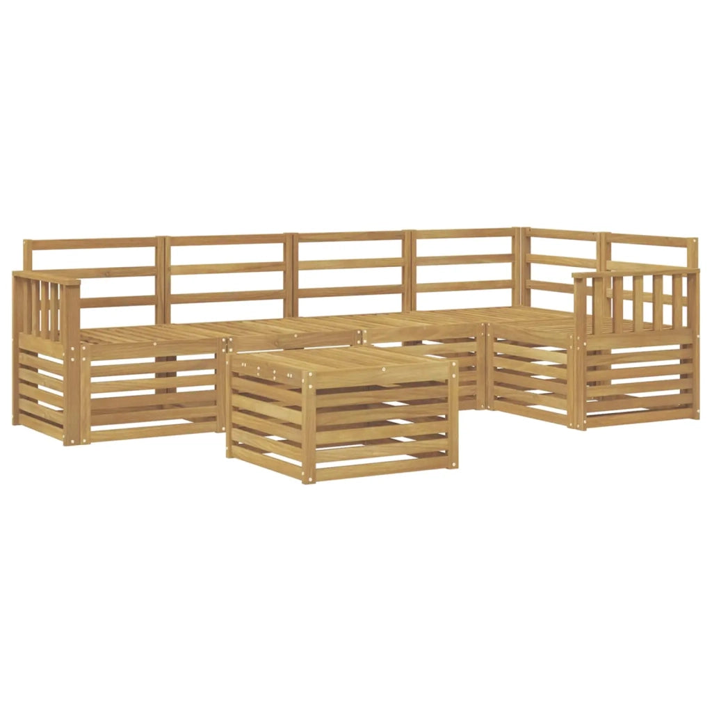 Set di divani da esterno 6 pcs Bianco 59 x 59 x 37 cm 3391864