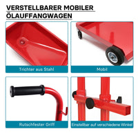 Carrello per recupero olio motore Collettore Recuperatore olio esausto