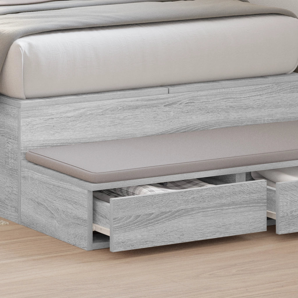 Cassetti per letto  Grigio Sonoma 80x36,5x16,5 cm Legno ingegnerizzato