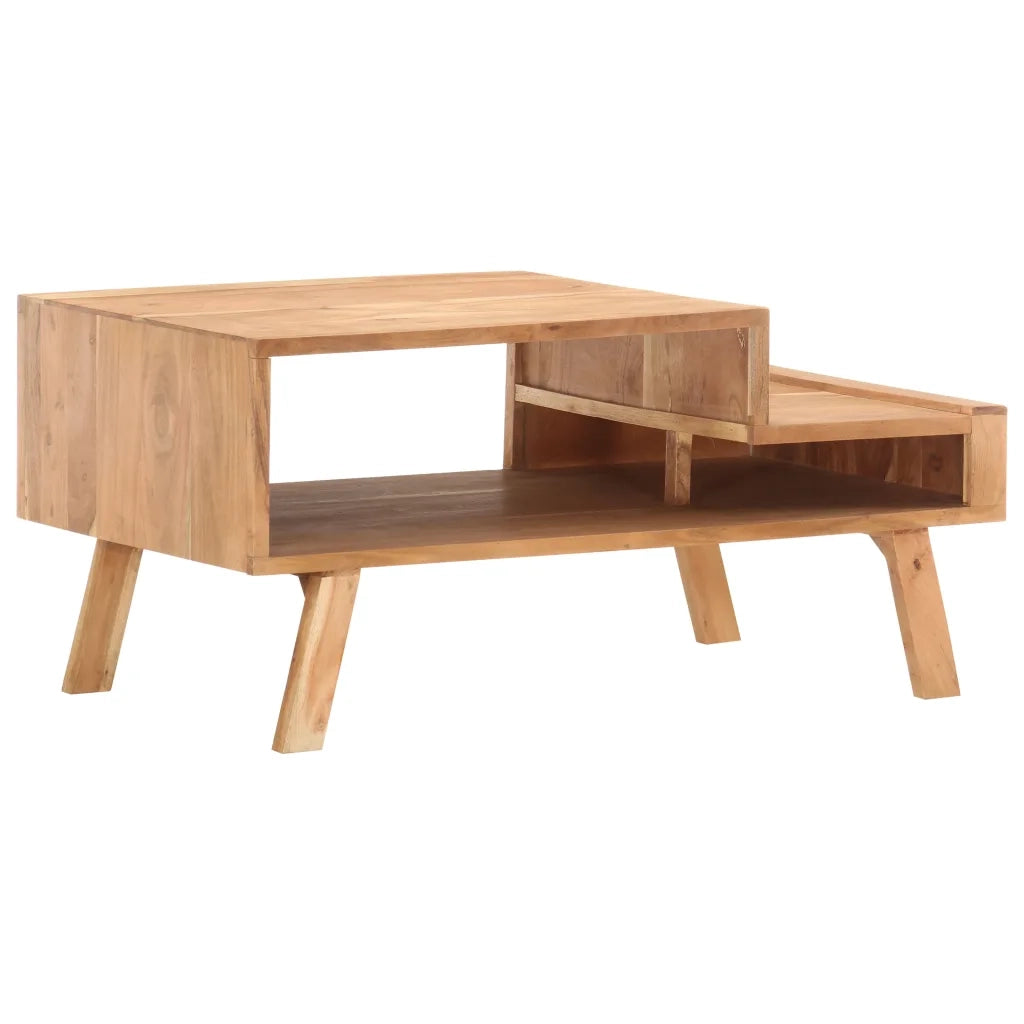 Tavolino da CaffÃ¨ 100x50x45 cm in Legno Massello di Acacia