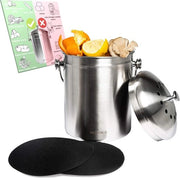 Compostatore per cucina - contenitore per rifiuti organici - ecocompatibile - sostenibile - pratico