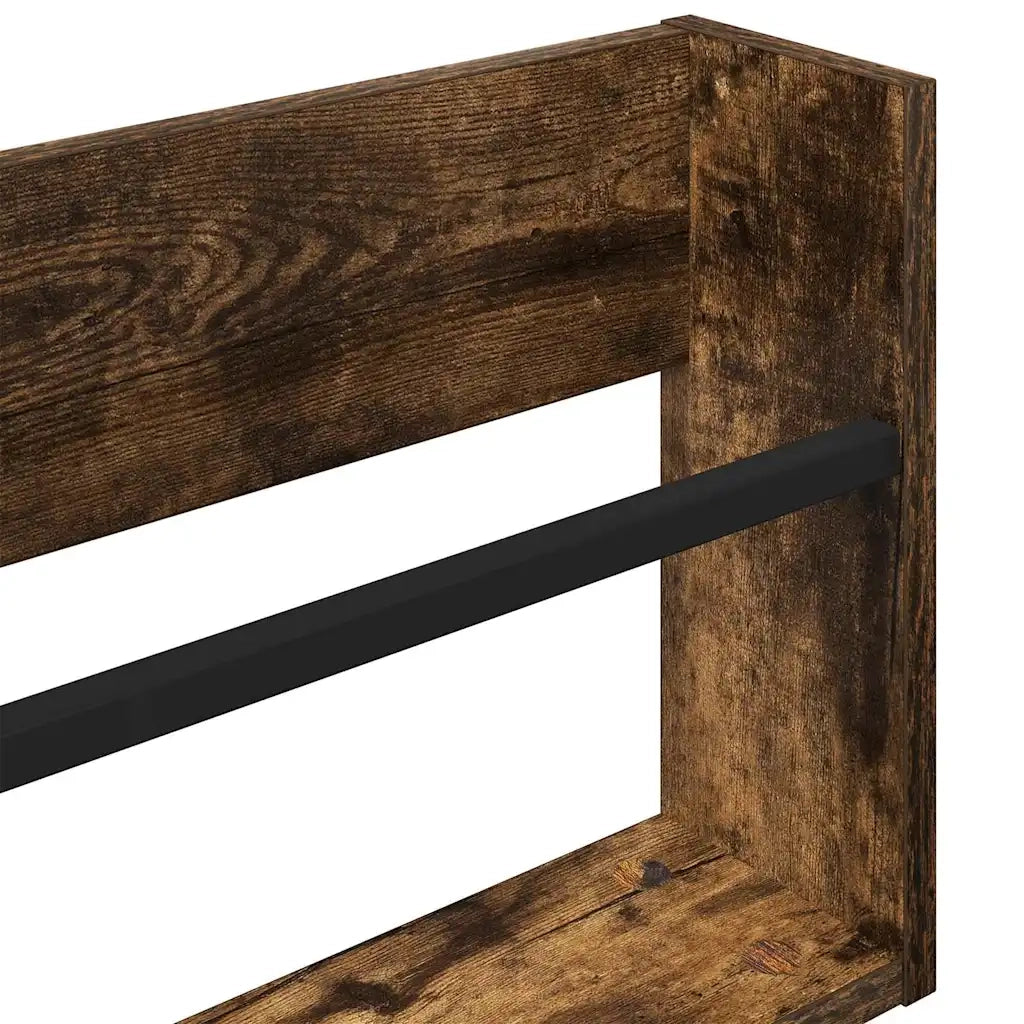 Scaffale per riviste 2 pz Rovere fum¨¦ 60 x 12 x 30 cm CFW7856185