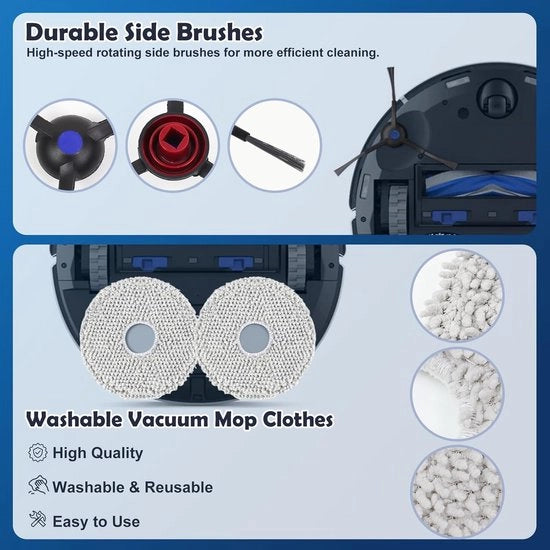 Accessori di sostituzione per la T30S, adatto per la robot aspirapolvere ECOVACS DEEBOT T30S / T30S PRO