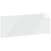 Testiera da Muro HAARLEM Bianco Lucido Legno ingegnerizzato 896959