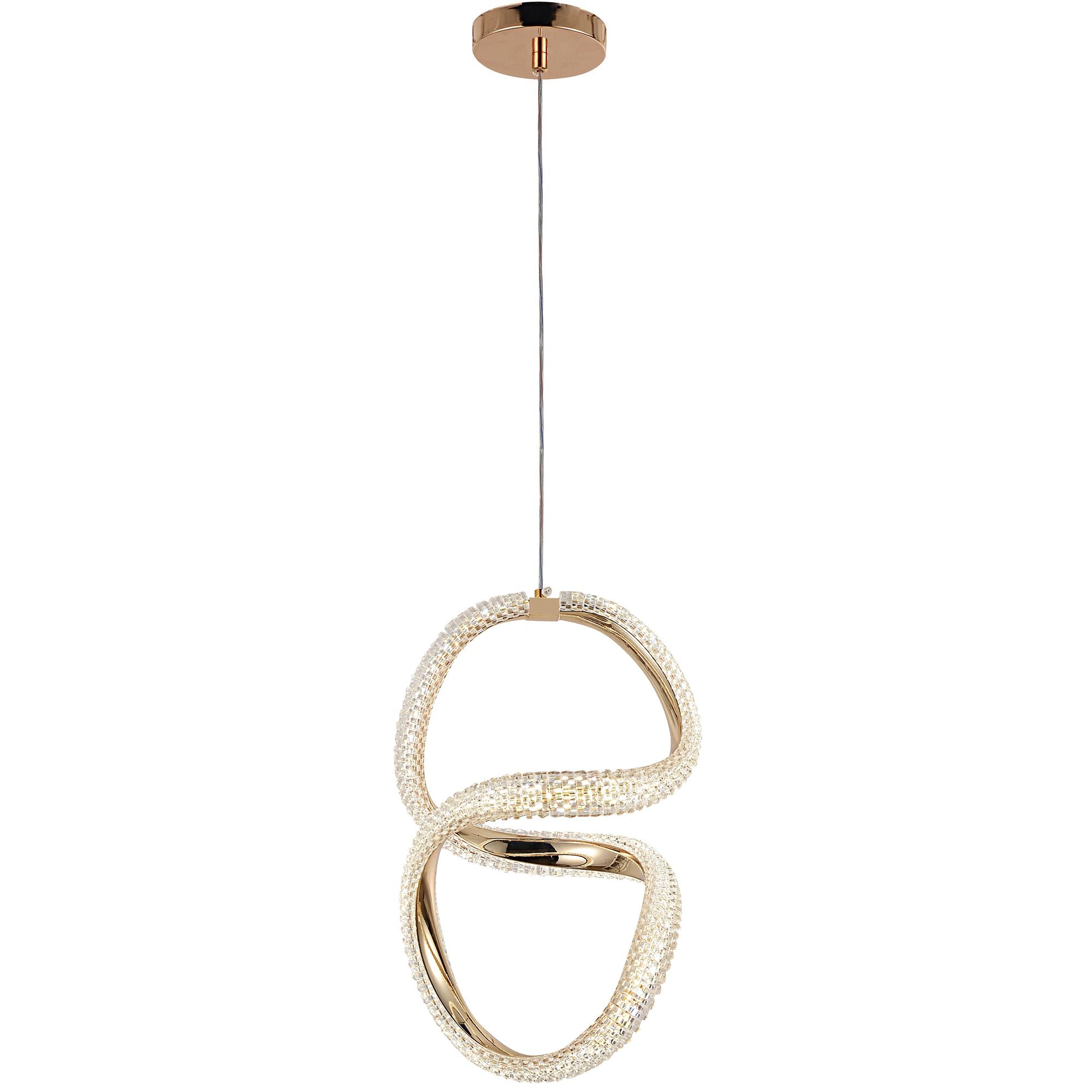 Lampada A Sospensione Led G077-3cpr Gold