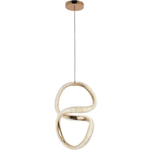 Lampada A Sospensione Led G077-3cpr Gold