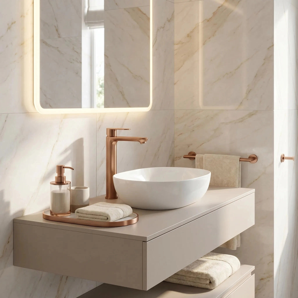 Rubinetto Da Bagno Rea Logan Brush Copper
