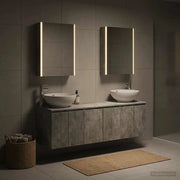 Set di Armadi da Bagno 5 pz Grigio Cemento Legno ingegnerizzato