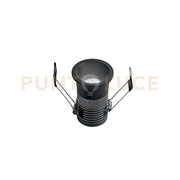 INCASSO LED DOT NERO TONDO 5W 480LM CCT 3000K / 4000K / 6500K 4x5,5CM