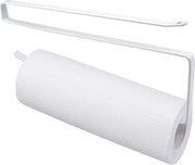 Sostegno per rotoli di carta senza fori - supporto per rotoli di carta in cucina sotto il piano di lavoro, bianco, 24 cm