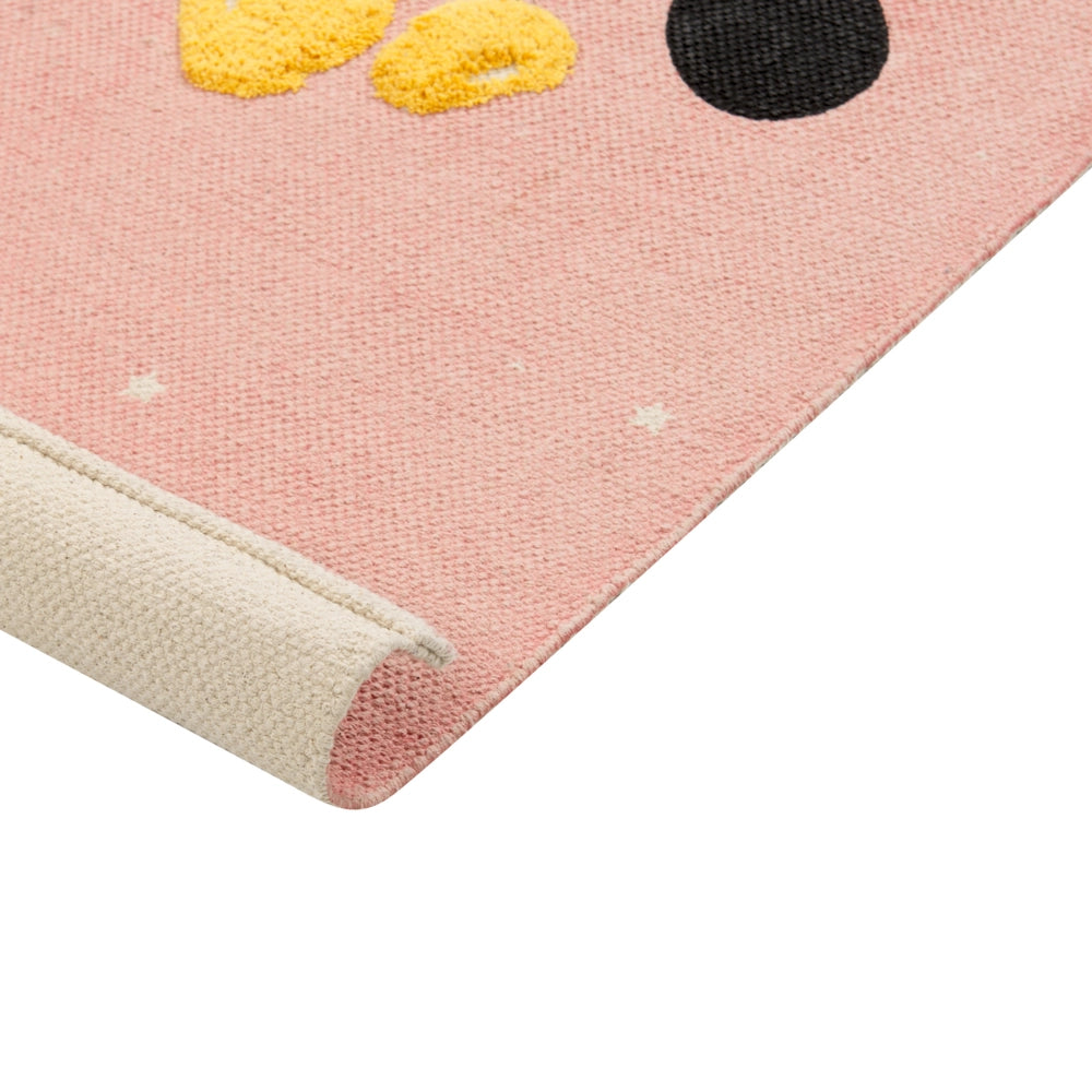 Tappeto per aree multicolore con stampa di orsi 80 x 150 cm, a pelo basso, per la stanza dei giochi dei bambini