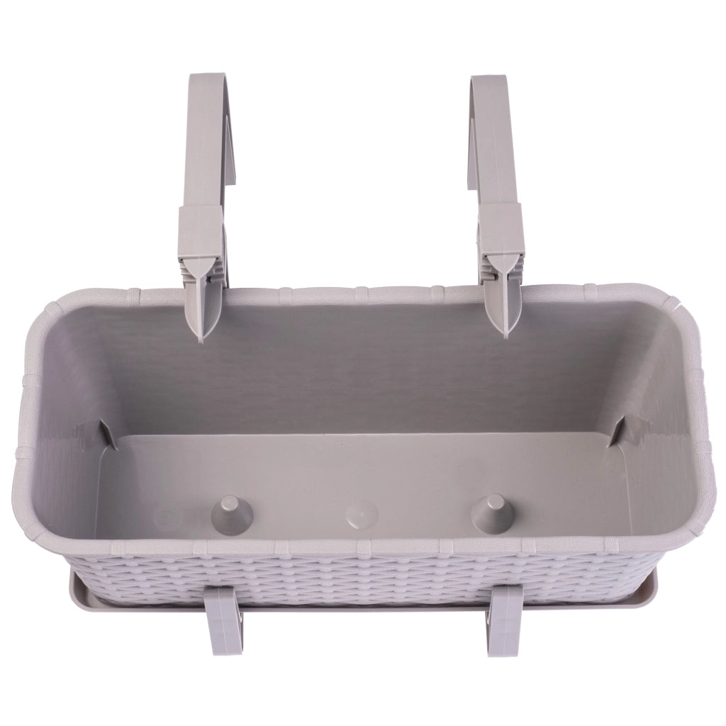 Fioriera da balcone KADAX con supporto, 40 cm + manici