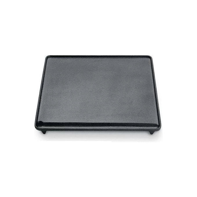 Ompagrill 8006339404405 Piastra di cottura in ghisa smaltata per barbecue a gas 40x43 cm colore Nero