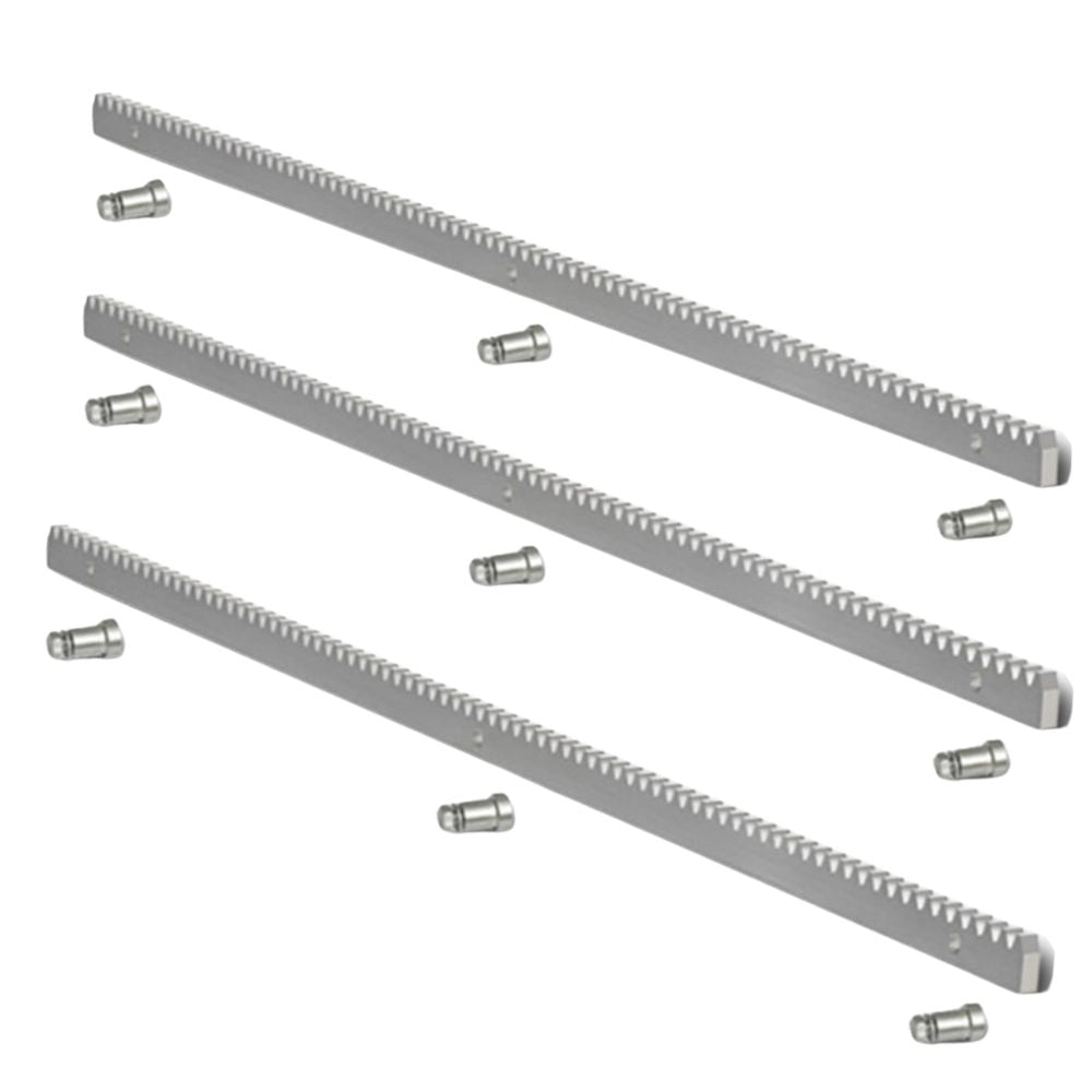 Cremagliera acciaio zincato 30x12 modulo 1 metro cancello scorrevole con bulloni *** numero pezzi 3, confezione 1
