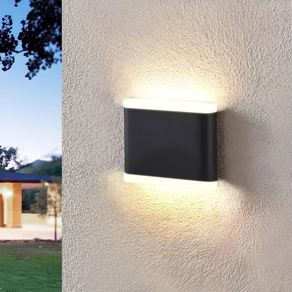 Applique da esterno LED 6W nera ovale Videx