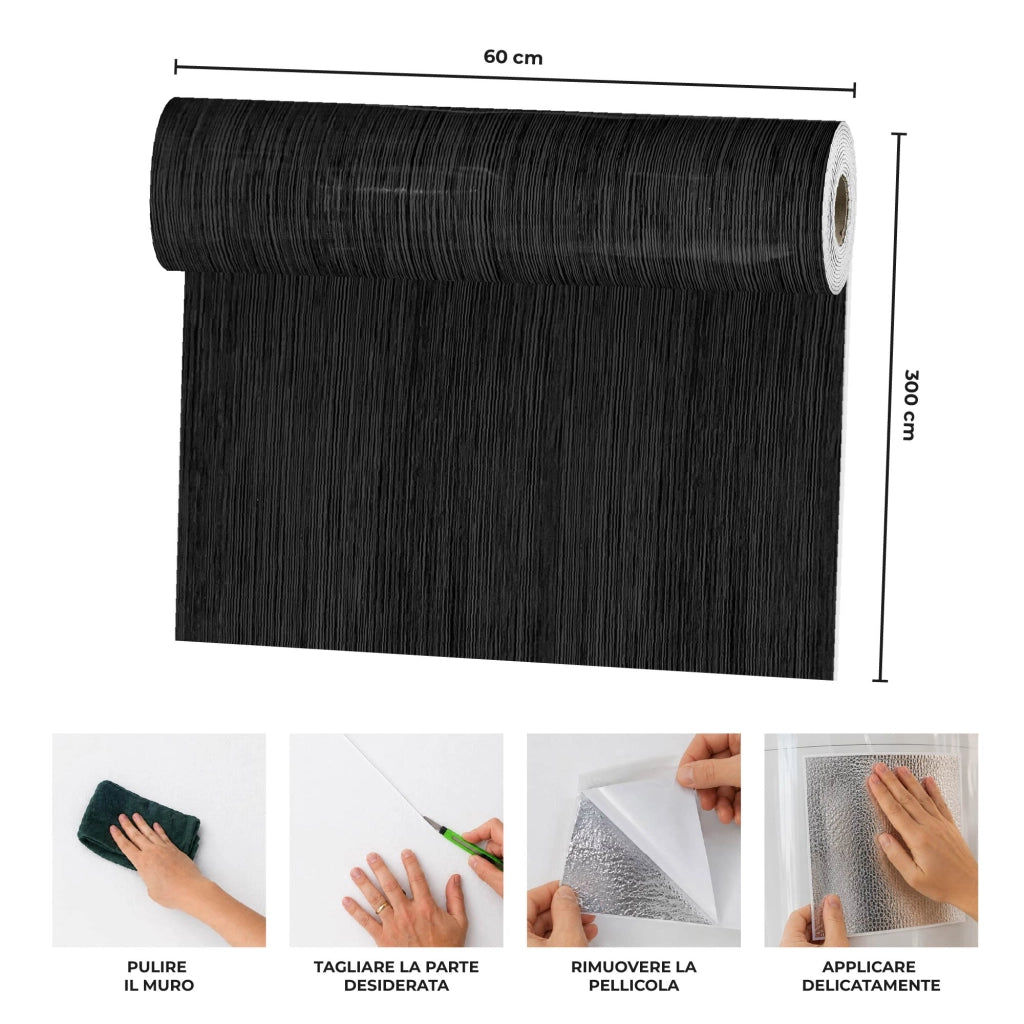 Carta Adesiva Da Rivestivmento 60x300 cm Pellicola Autoadesiva Impermeabile per Mobili, Pareti, Cucina, Tavoli e Top Cucina – Rivestimento Rimovibile per Superfici Lisce e DIY Disegno9