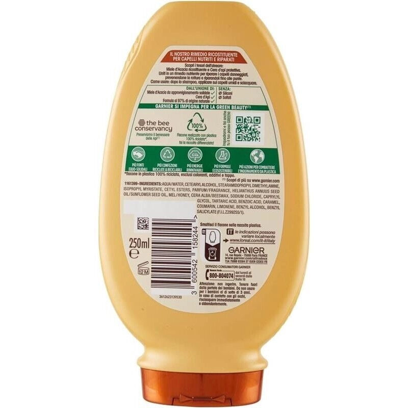 GARNIER ULTRA DOLCE BALSAMO PER CAPELLI TESORI DI MIELE 250 ML RICOSTITUENTE