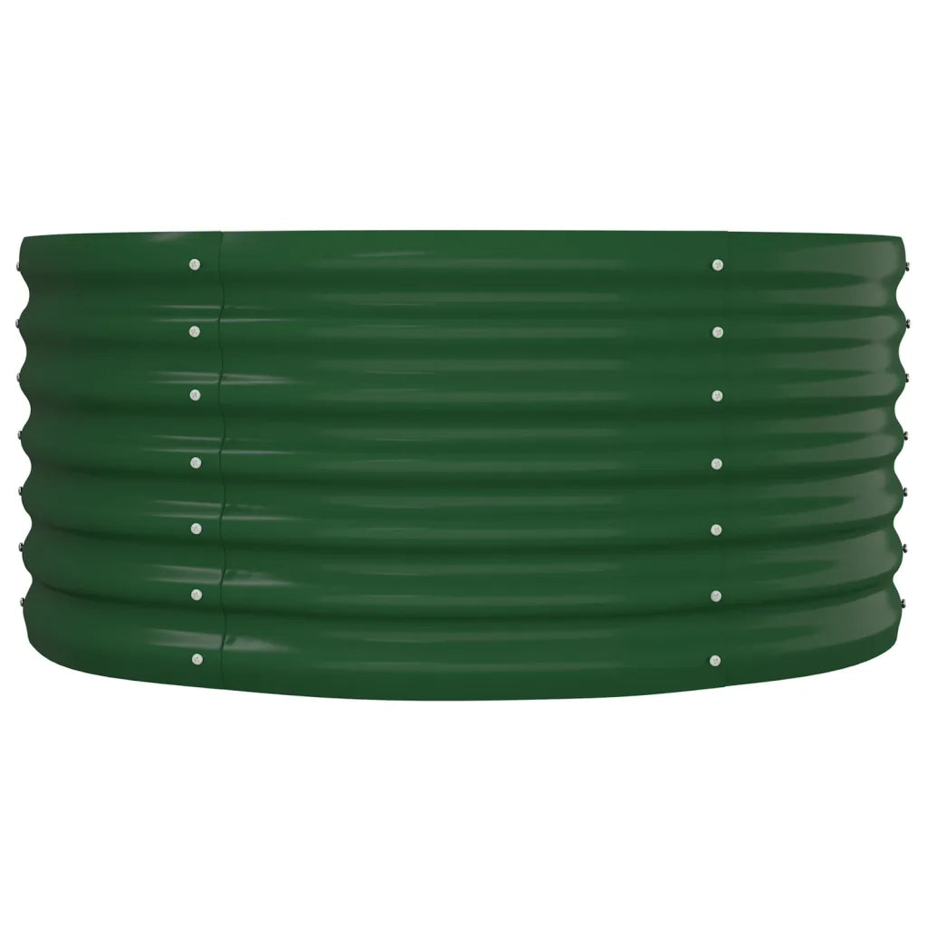 Letto Giardino Acciaio Zincato 152x80x36 cm Verde 318913