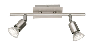 Plafoniera da Interno a LED in Metallo Nichel Opaco