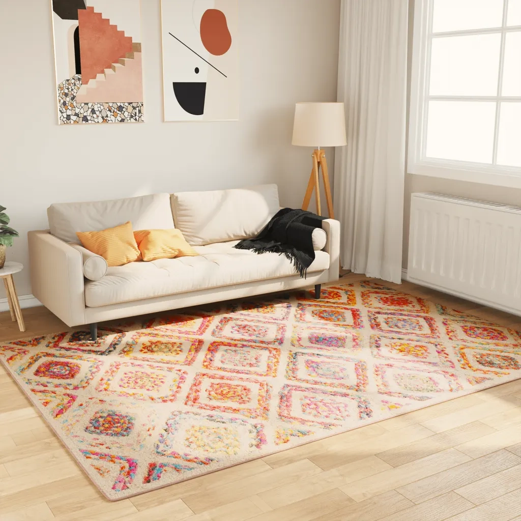 Tappeto Lavabile Multicolore 160x230 cm 136588