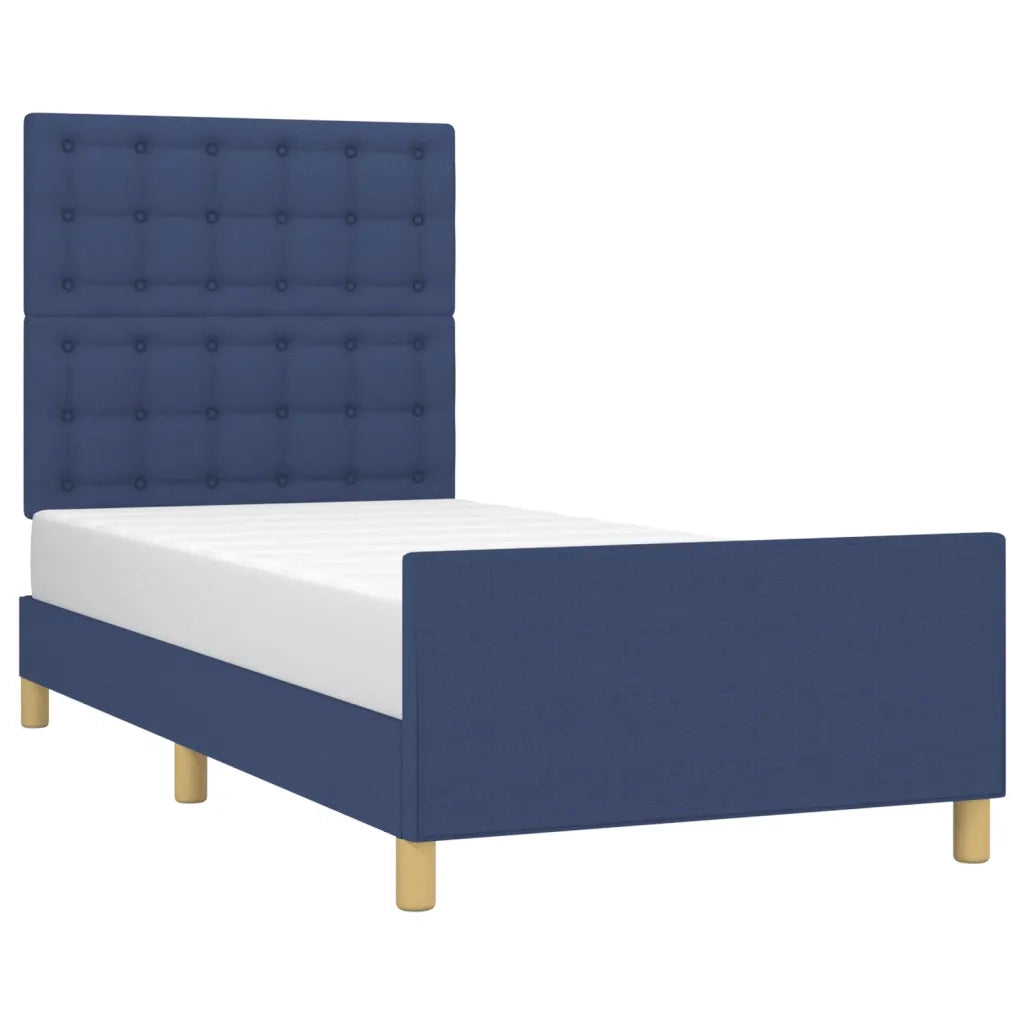 Giroletto senza Materasso Blu 90x200 cm in Tessuto 3125355