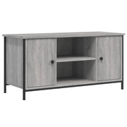 Mobile TV multimediale mensola TV credenza TV sala da pranzo soggiorno camera da letto Sonoma 100 x 40 x 50 cm legno ingegnerizzato grigio 02_0028346
