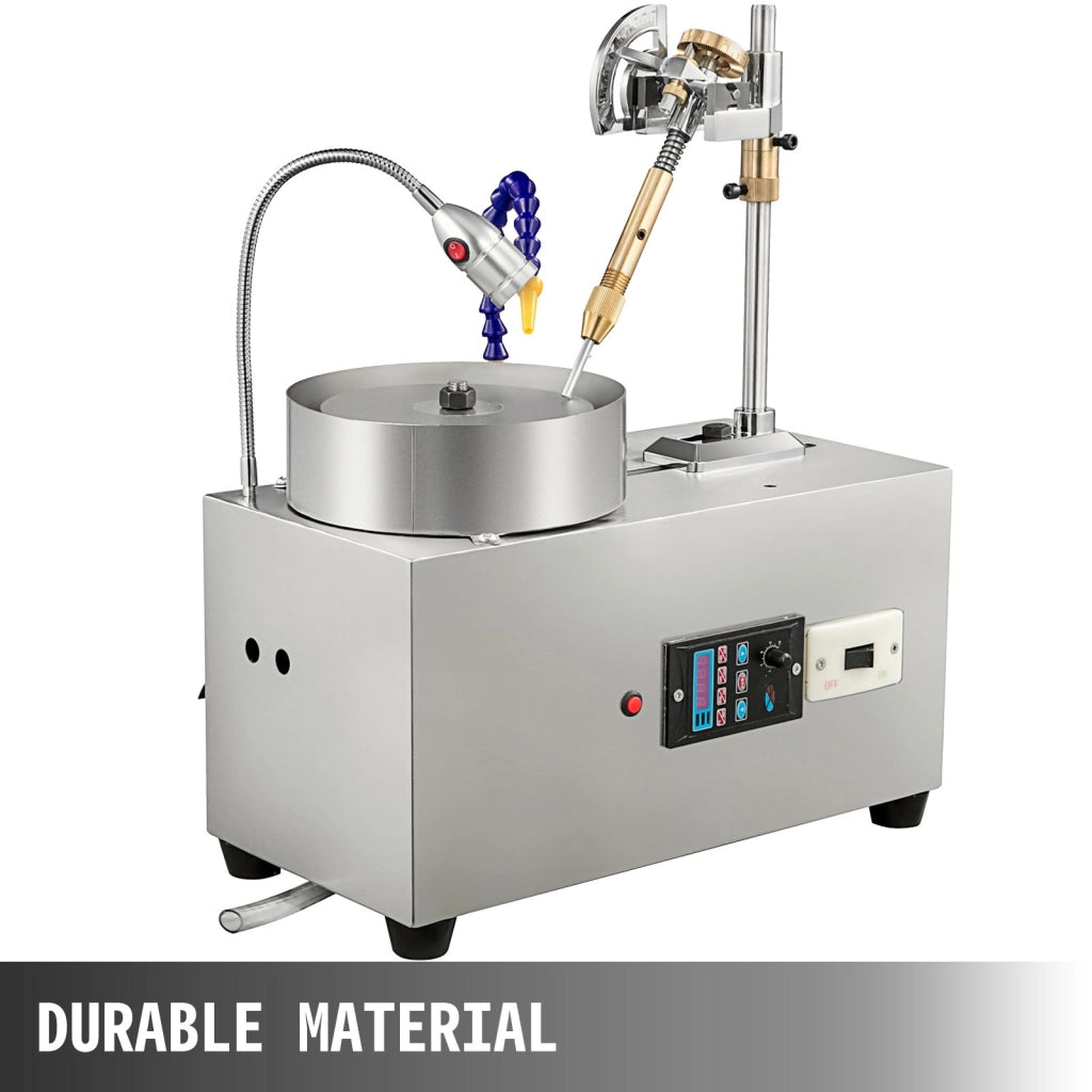 Smerigliatrice da banco per gioielli in acciaio inossidabile 220V 180W 2800 giri/min lucidatrice per gemme pietre cristallo per fai da te