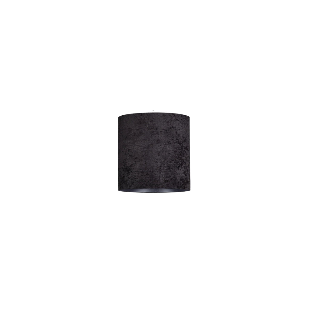 Paralume cilindrico nero velluto 16x17,5 Nowodvorski BARREL