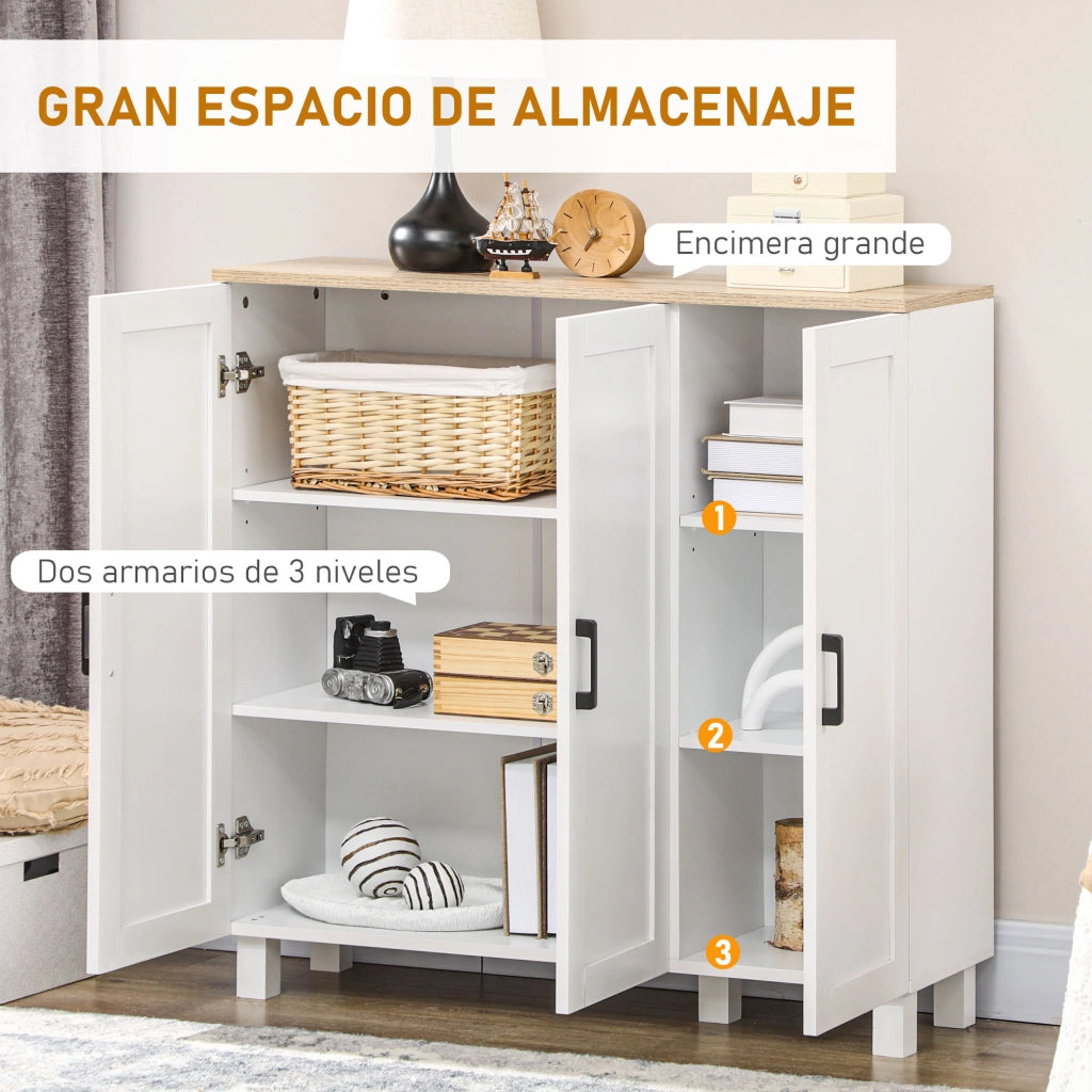 Credenza ¨C zephmum ¨C Bianco 90x30x90 cm