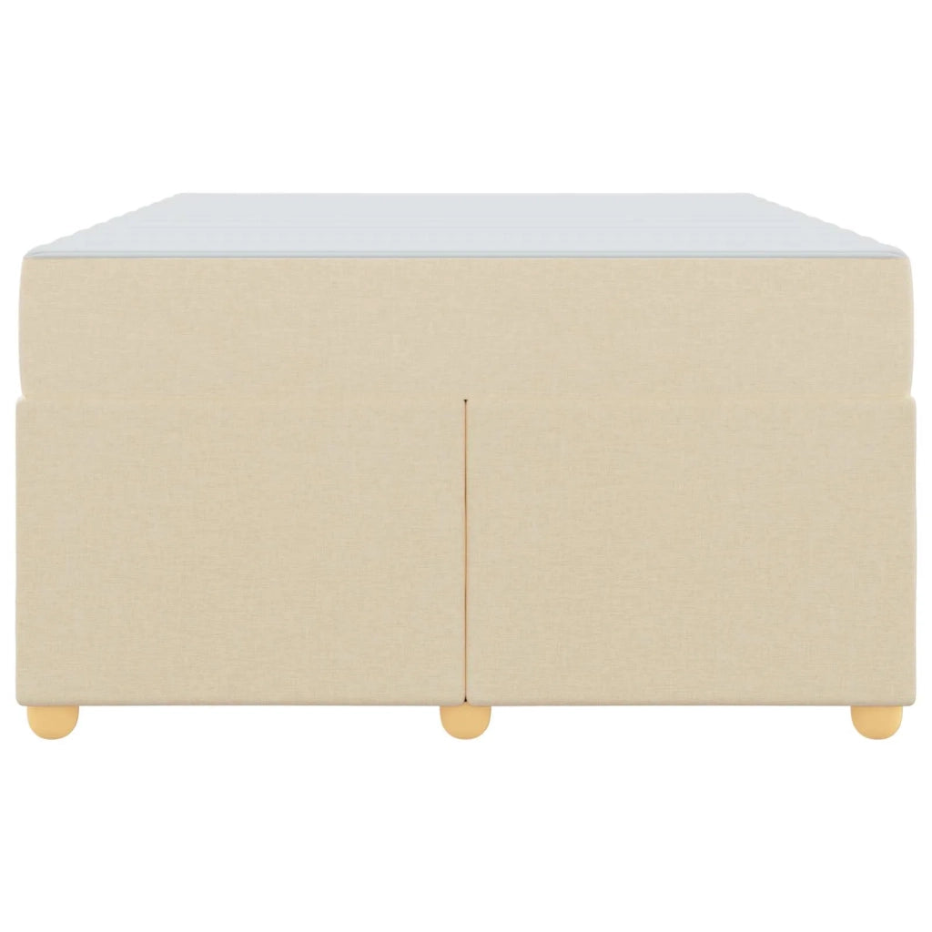 Struttura del letto con materasso Crema 120 x 190 cm Tessuto 3399347