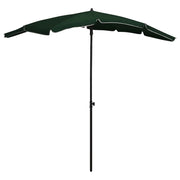 Ombrellone da giardino con palo 200 x 130 cm verde 02_0008323