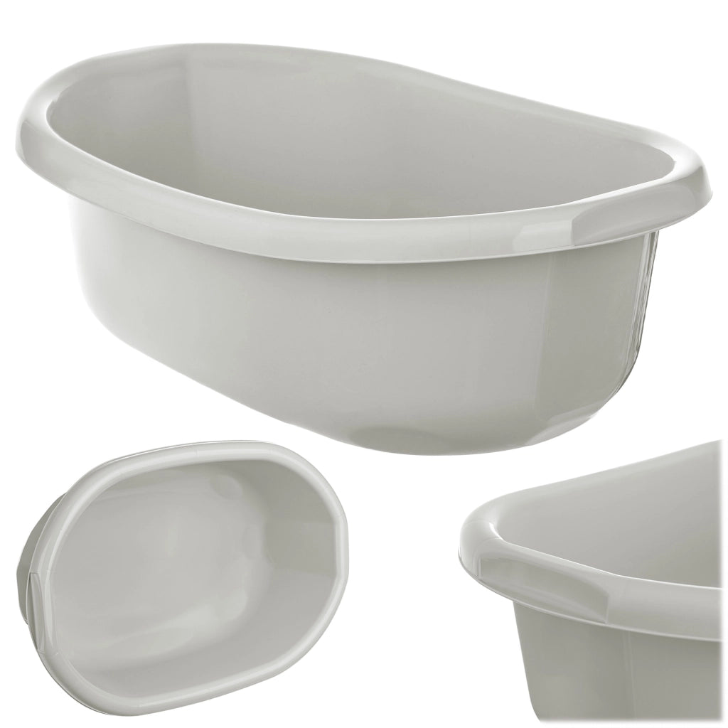 Bacinella in plastica KADAX da 12 litri, ovale, con manici