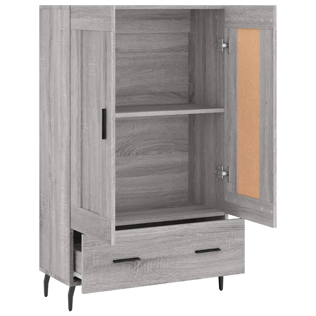 Credenza-Buffet-Armadio da cucina Grigio Sonoma 69,5x31x115 cm in Legno Multistrato 524619