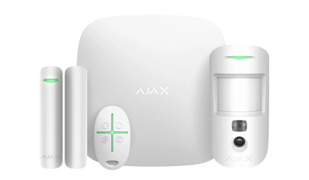 Ajax Kit Allarme Hub Motioncam DoorProtect Cam Hdr Bianco